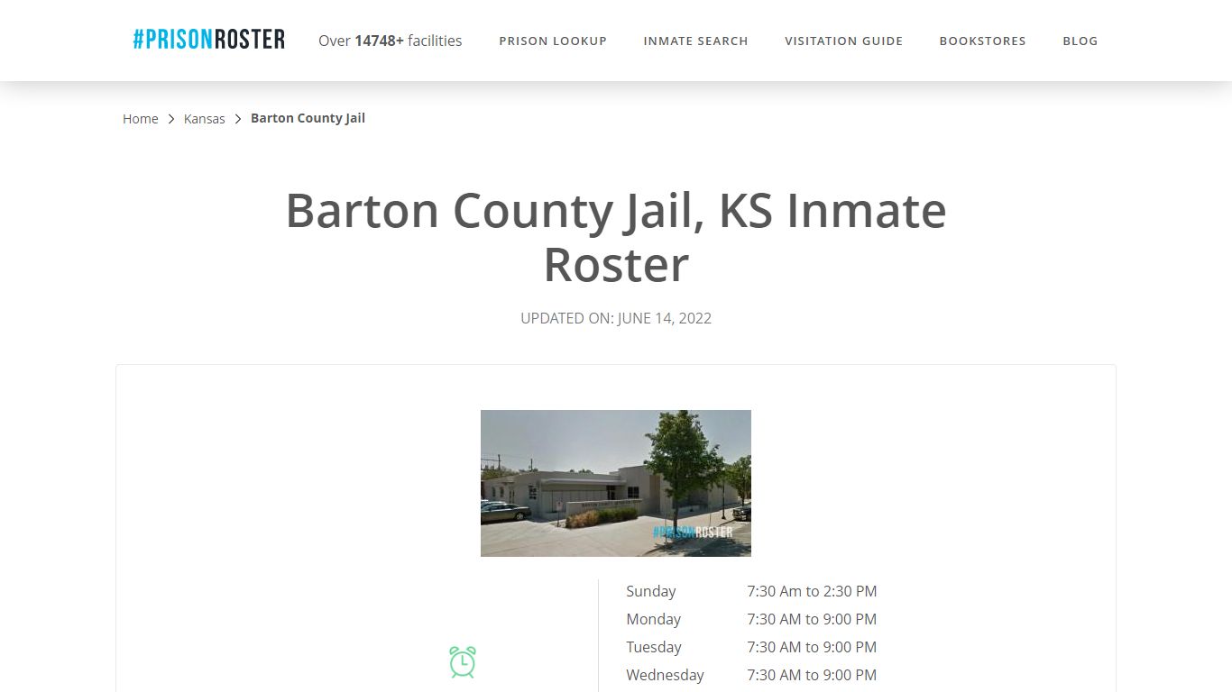 Barton County Jail, KS Inmate Roster